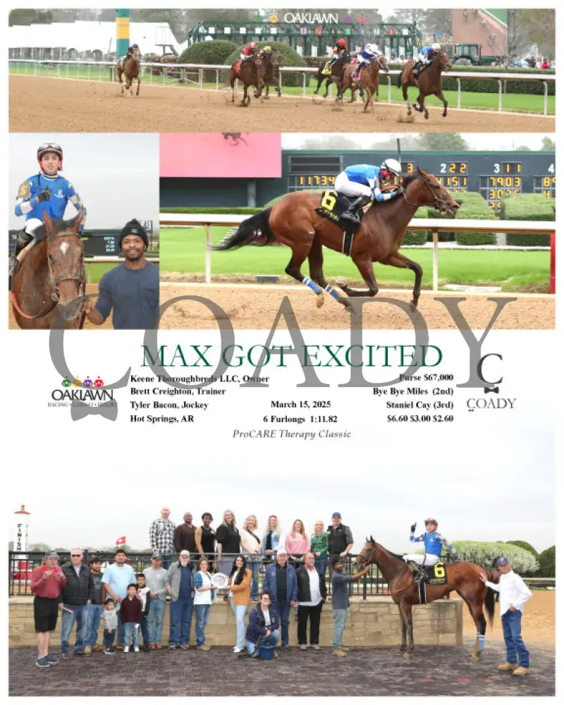 MAX GOT EXCITED - 03-15-25 - R01 - OP Oaklawn Park