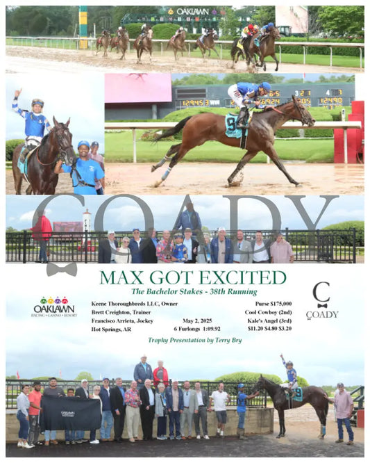 MAX GOT EXCITED - The Bachelor Stakes - 38th Running - 05-02-25 - R11 - OP Oaklawn Park