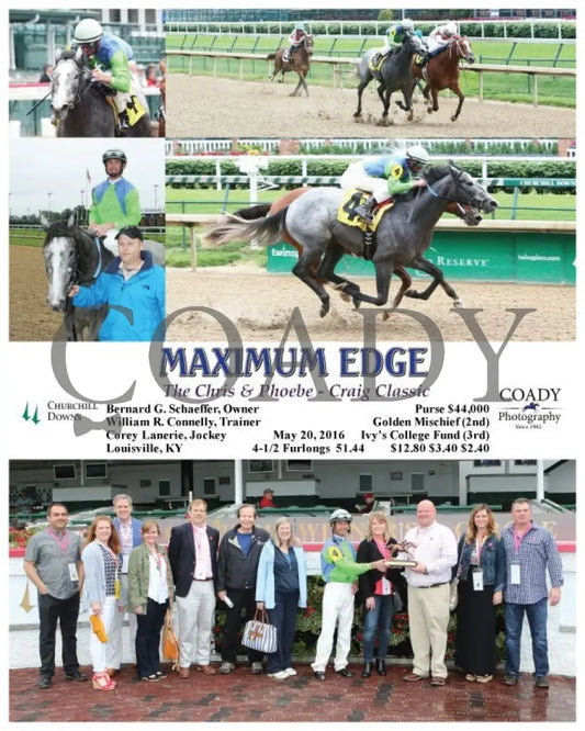 Maximum Edge - 052016 Race 01 Cd Group Churchill Downs