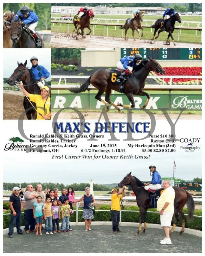 Max’s Defence - 061915 Race 05 Btp Belterra Park