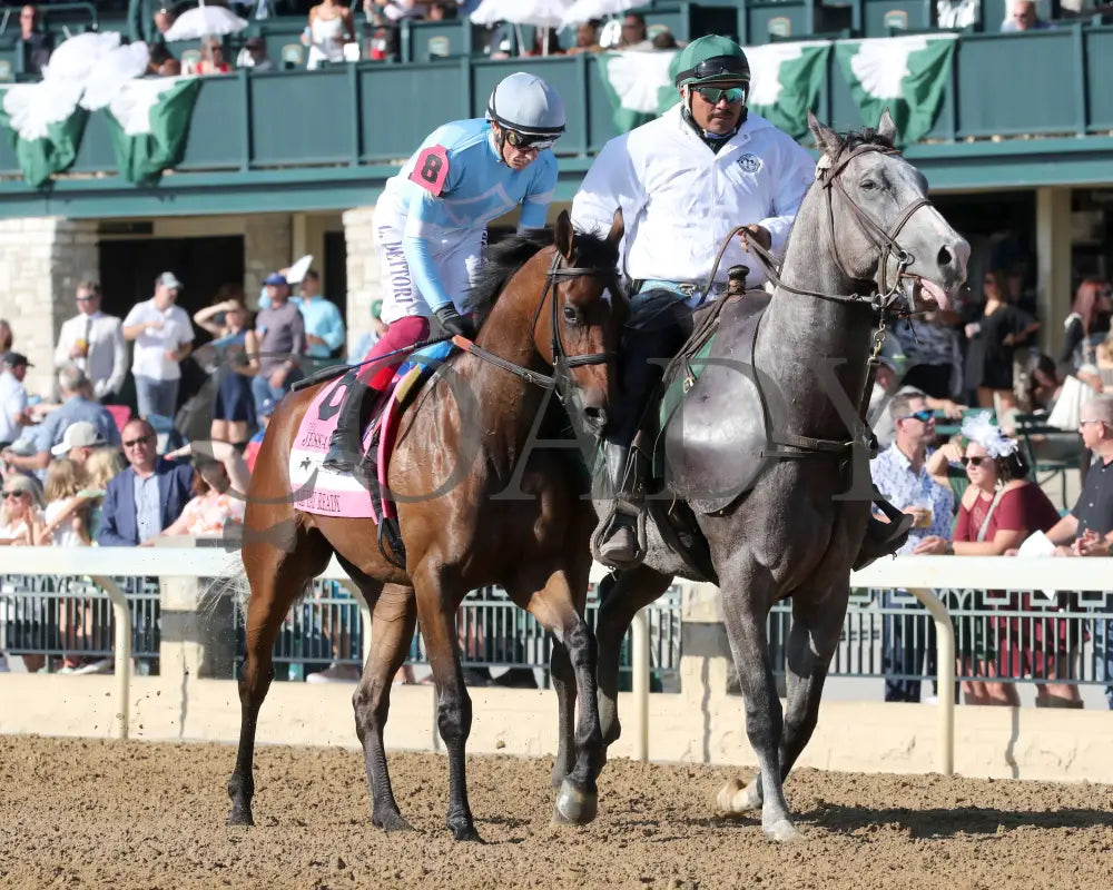 May Day Ready - The Jessamine G2 10-04-24 R08 Keeneland Race Course Post Parade 01