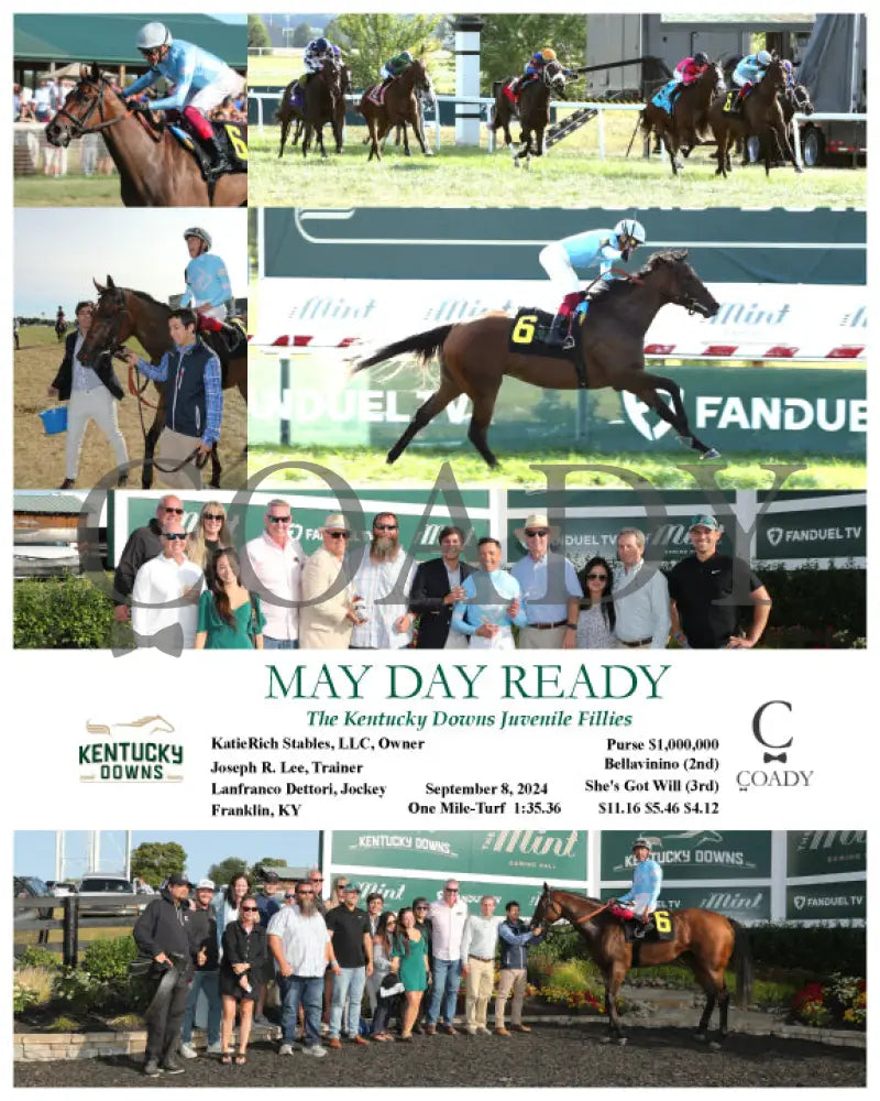 May Day Ready - The Kentucky Downs Juvenile Fillies 09-08-24 R09 Kd