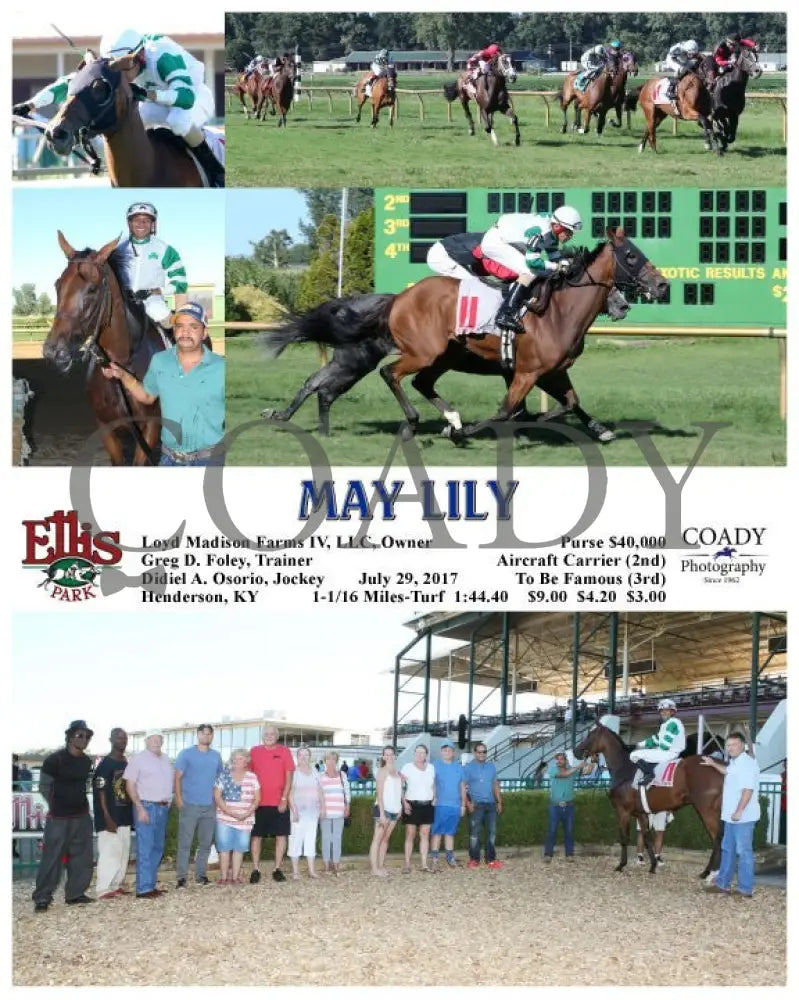 May Lily - 072917 Race 09 Elp Ellis Park