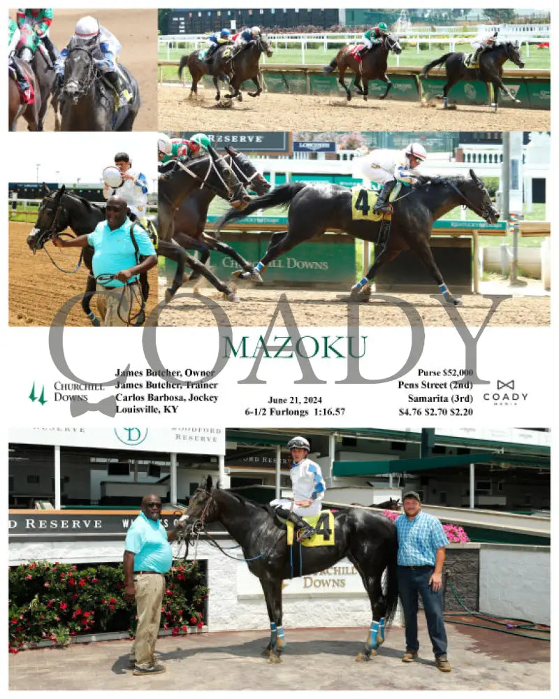 Mazoku - 06-21-24 R01 Cd Churchill Downs