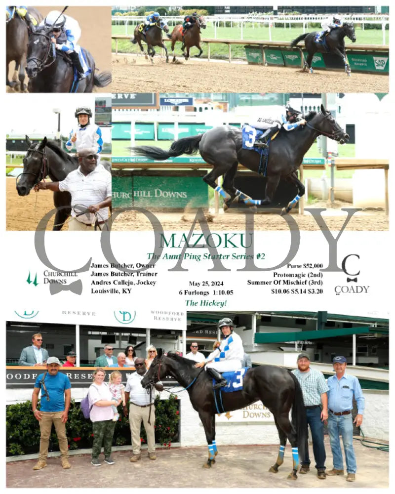 Mazoku - The Aunt Ping Starter Series #2 05-25-24 R01 Cd Churchill Downs