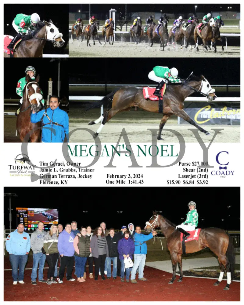 Megan’s Noel - 02-03-24 R06 Tp Turfway Park