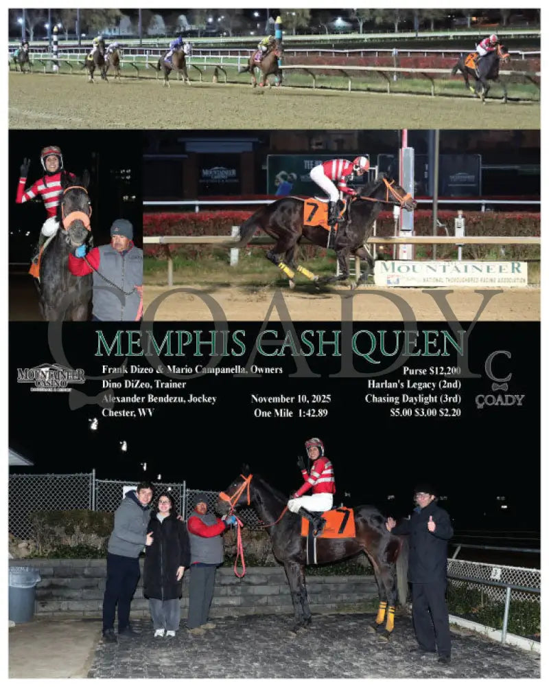 MEMPHIS CASH QUEEN - 11-10-25 - R07 - MNR Mountaineer Park