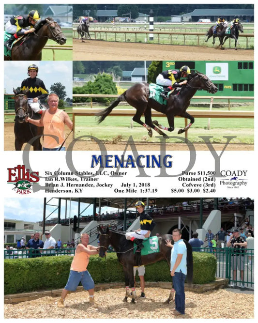 Menacing - 070118 Race 02 Elp Ellis Park