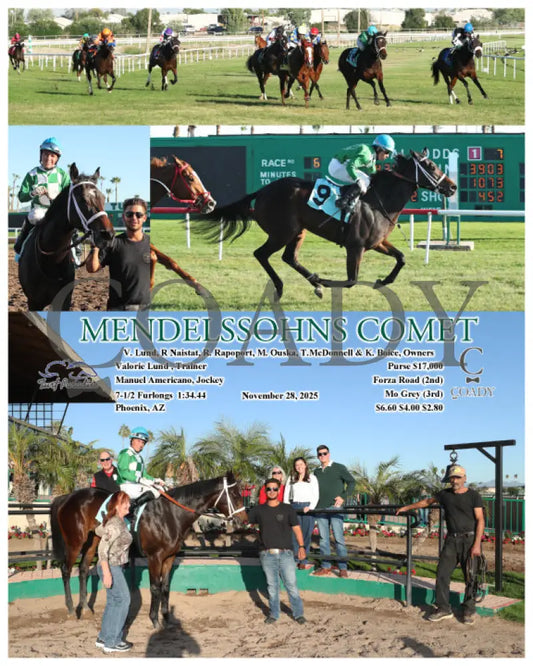 MENDELSSOHNS COMET - 11-28-25 - R06 - TUP Turf Paradise