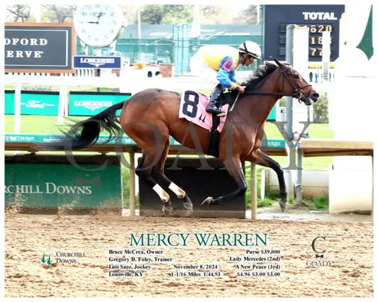 Mercy Warren - 11-08-24 R01 Cd Action Churchill Downs