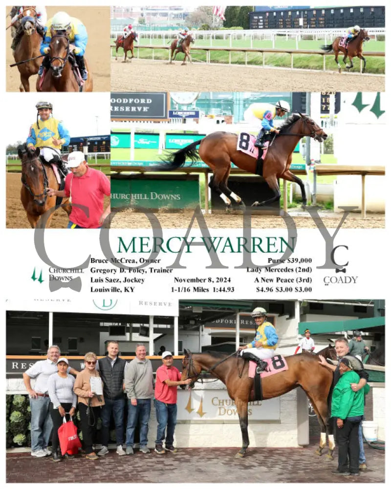 Mercy Warren - 11-08-24 R01 Cd Churchill Downs