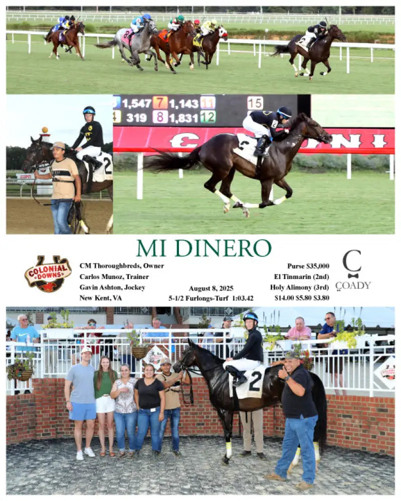 MI DINERO - 08-08-25 - R07 - CNL Colonial Downs