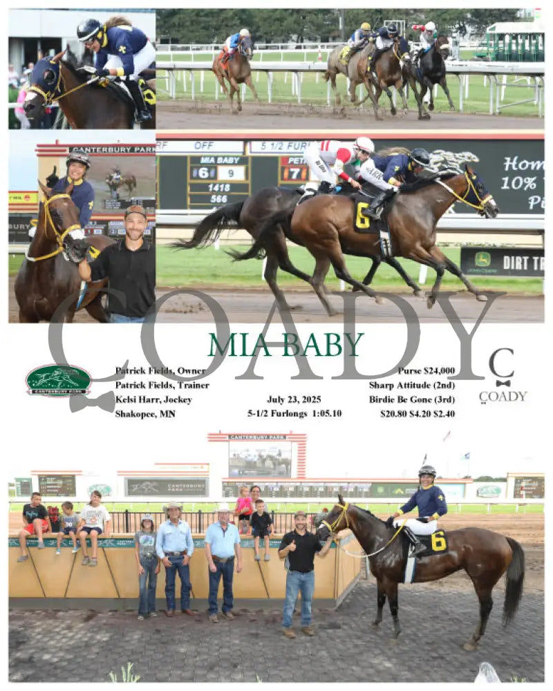 MIA BABY - 07-23-25 - R02 - CBY Canterbury Park