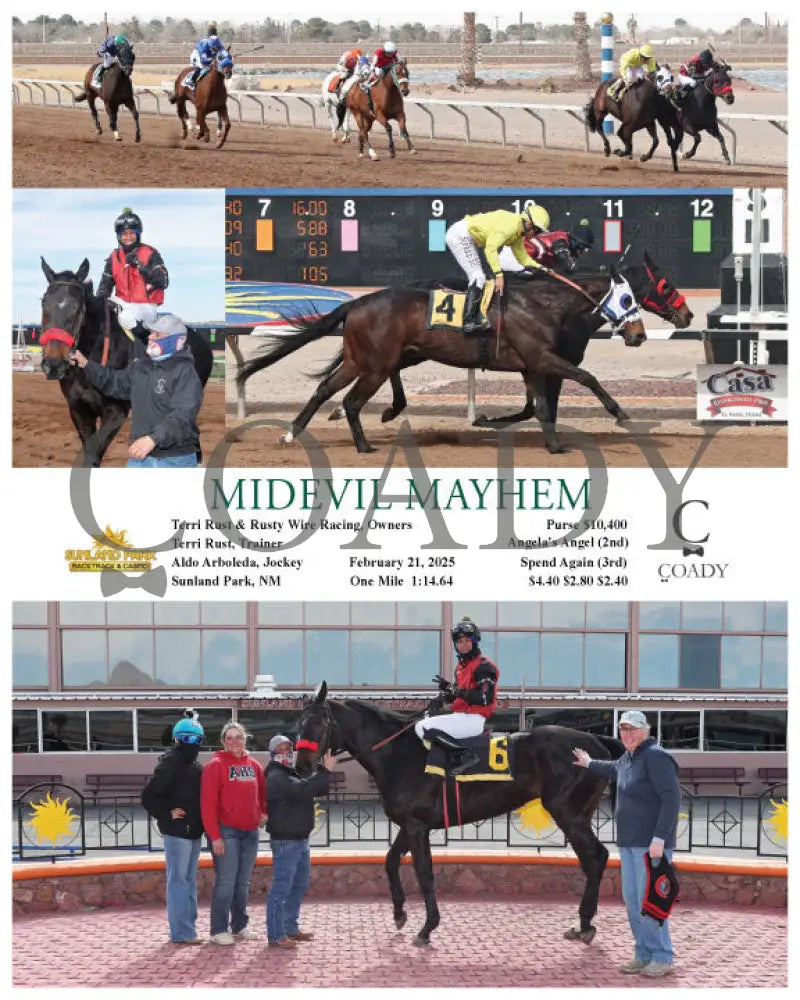 MIDEVIL MAYHEM - 02-21-25 - R04 - SUN Turfway Park