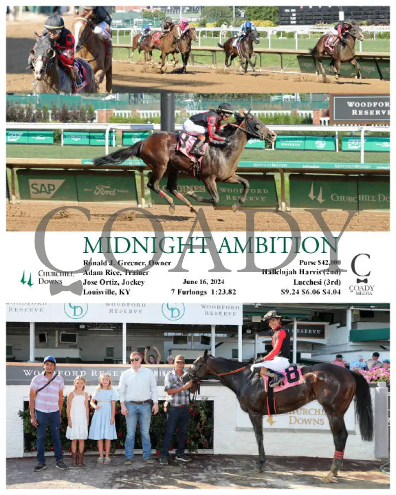Midnight Ambition - 06-16-24 R11 Cd Canterbury Park
