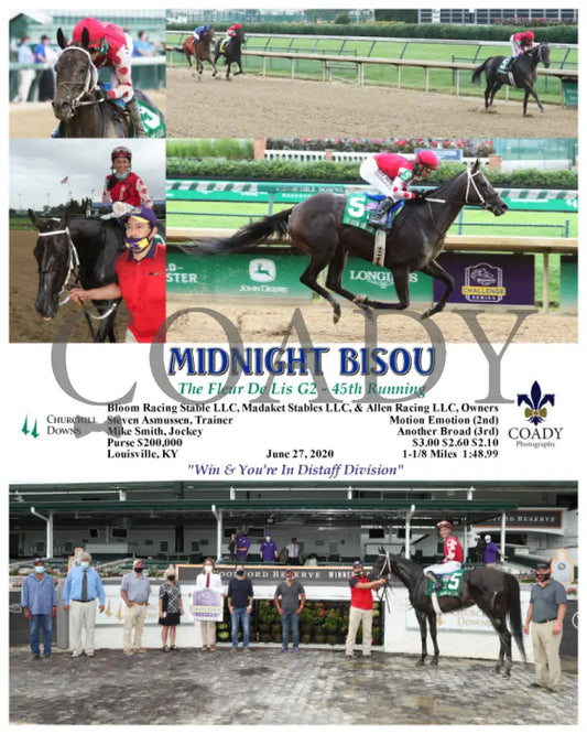 Midnight Bisou - The Fleur De Lis G2 45Th Running 06-27-20 R09 Cd Churchill Downs