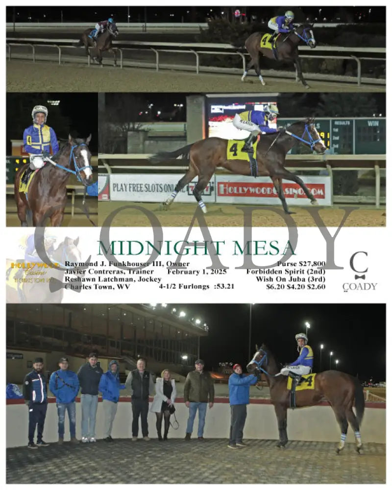 Midnight Mesa - 02-01-25 R06 Ct Hollywood Casino At Charles Town Races
