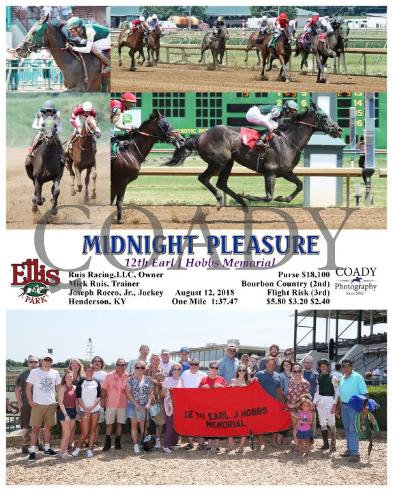 MIDNIGHT PLEASURE - 081218 - Race 03 - ELP - 12th Earl J Hobbs Memorial - Coady Media - Kurtis Coady Photography