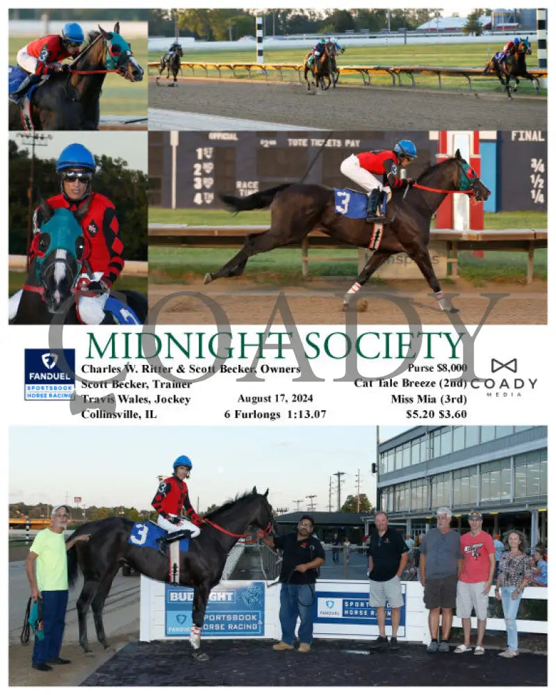 Midnight Society - 08-17-24 R01 Fan Fanduel Sportsbook Horse Racing