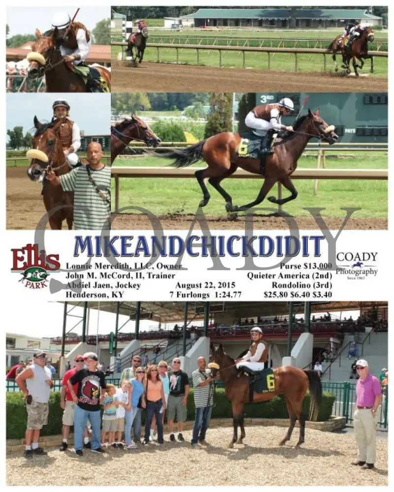 Mikeandchickdidit - 082215 Race 02 Elp Ellis Park