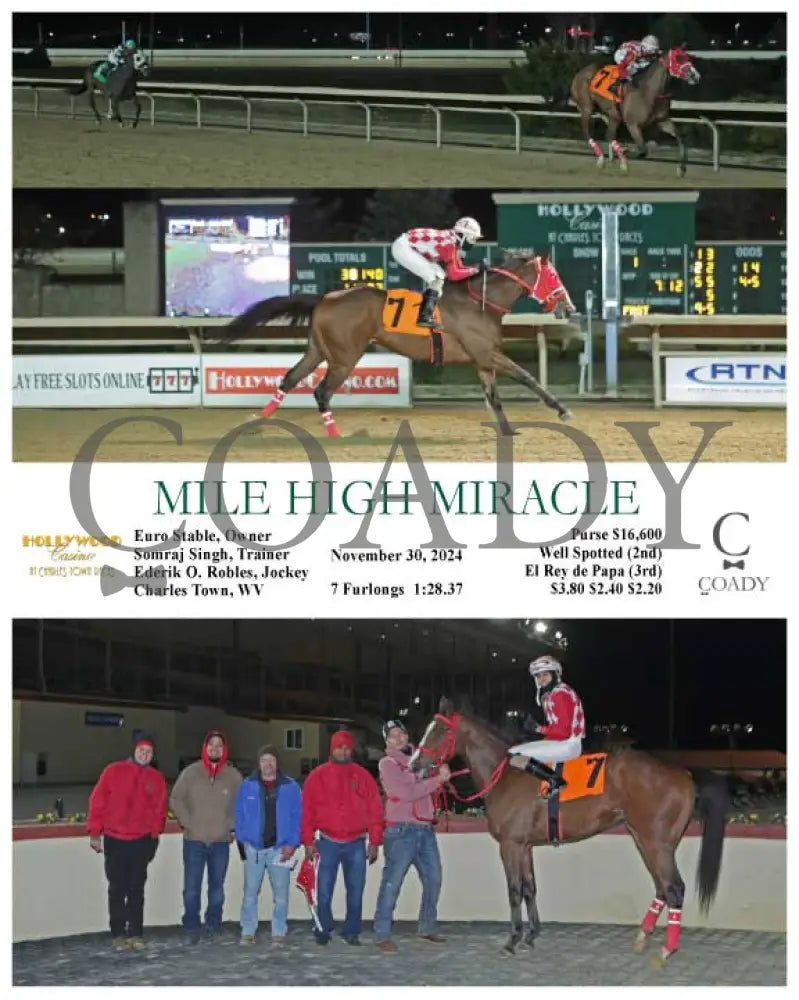 Mile High Miracle - 11-30-24 R01 Ct Hollywood Casino At Charles Town Races