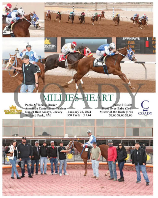 Millies Heart - 01-21-24 R03 Sun Sunland Park