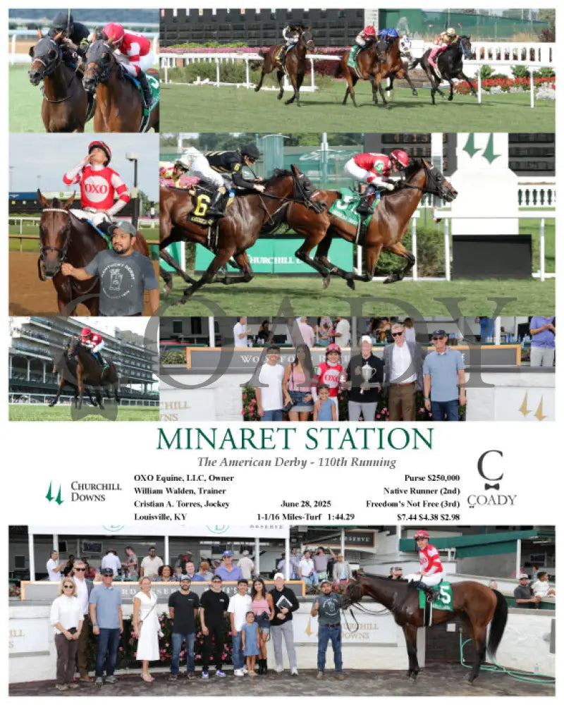 MINARET STATION - The American Derby - 110th Running - 06-28-25 - R12 - CD Churchill Downs
