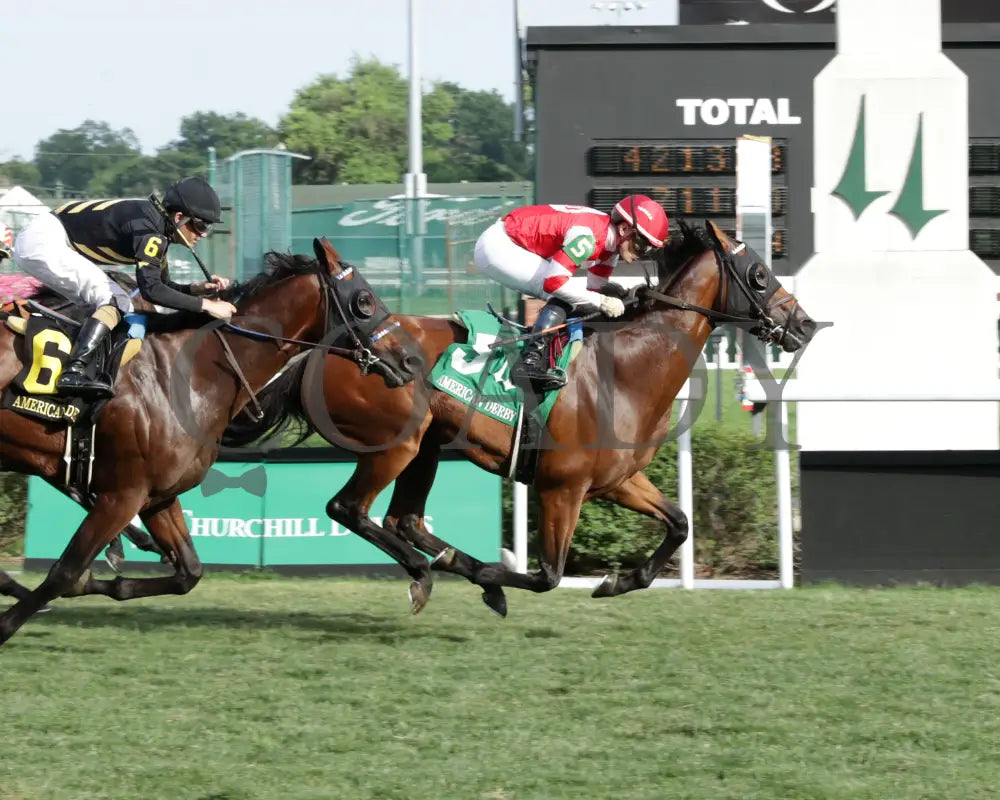 MINARET STATION - The American Derby - 110th Running - 06-28-25 - R12 - CD - Finish 01 Churchill Downs