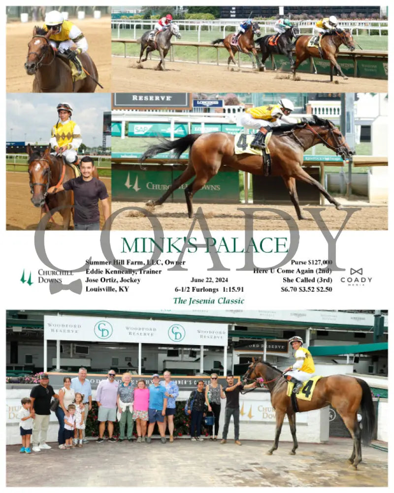 Mink’s Palace - 06-22-24 R09 Cd Churchill Downs