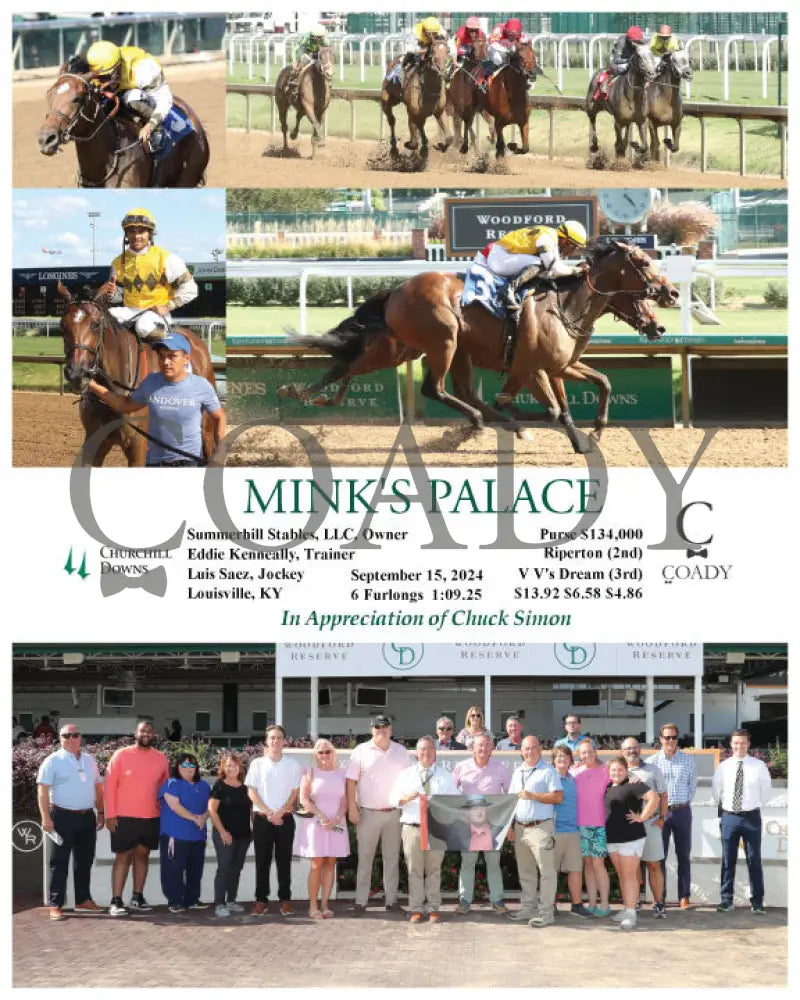 Mink’s Palace - 09-15-24 R08 Cd Group Churchill Downs