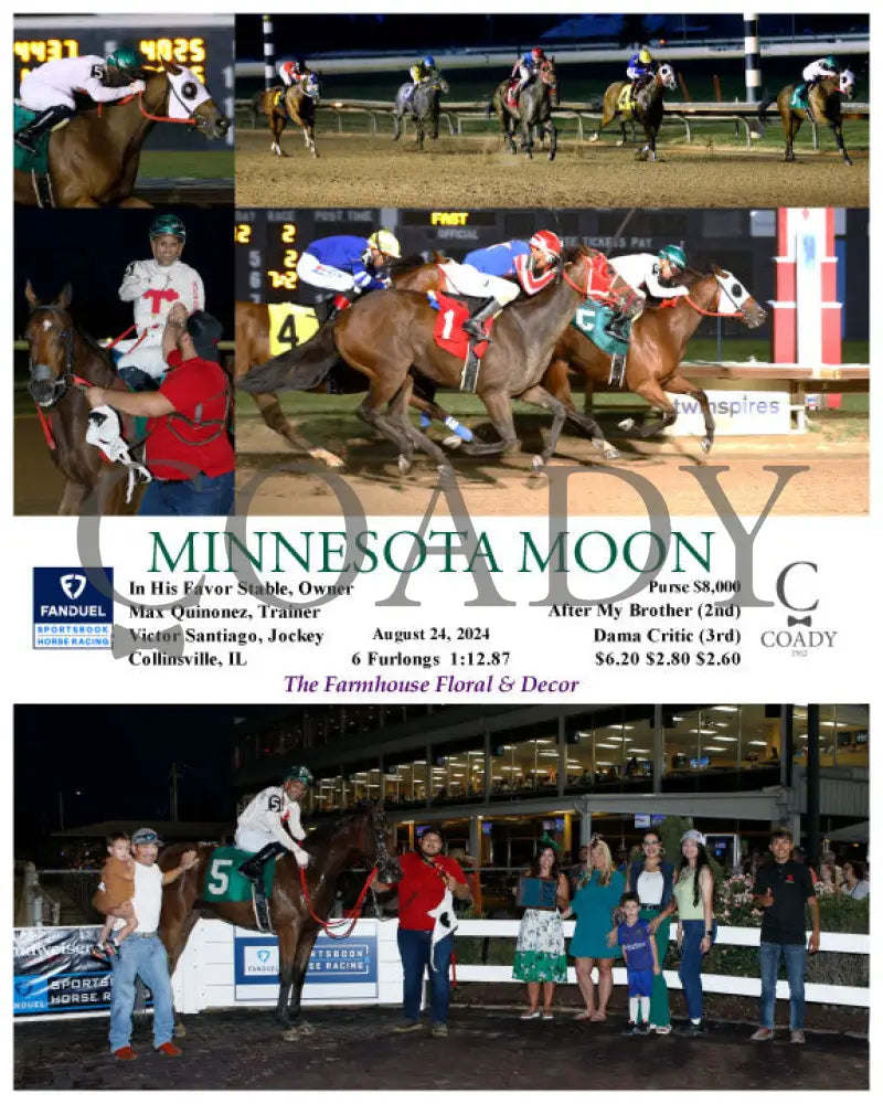 Minnesota Moon - 08-24-24 R02 Fan Fanduel Sportsbook Horse Racing