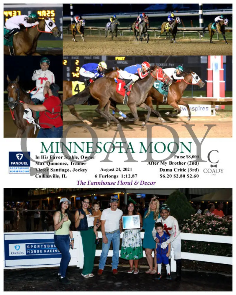 Minnesota Moon - 08-24-24 R02 Fan Group Fanduel Sportsbook Horse Racing