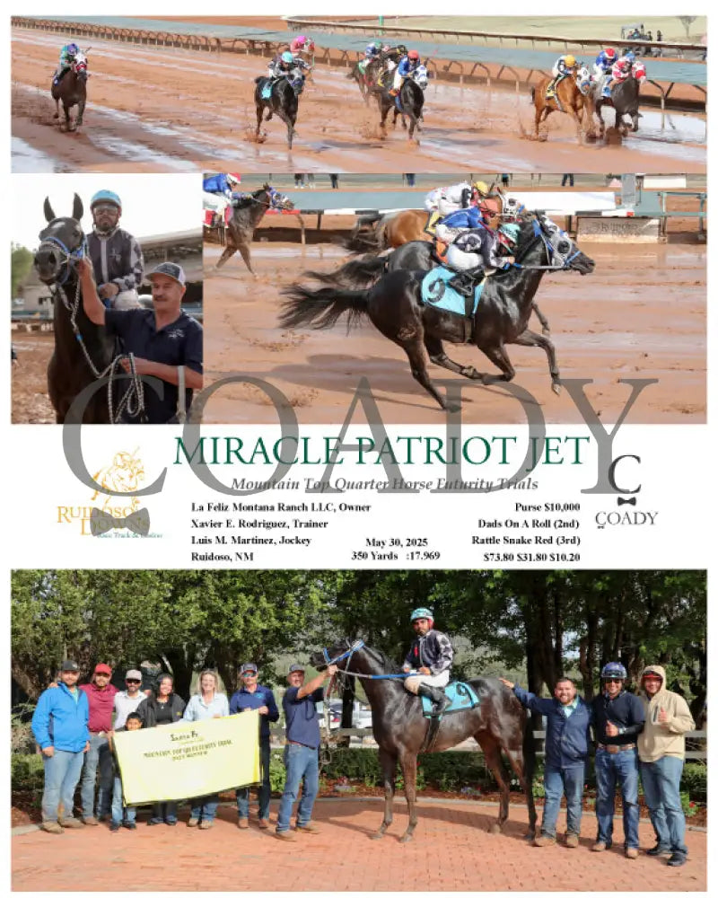 MIRACLE PATRIOT JET - Mountain Top Quarter Horse Futurity Trials - 05-30-25 - R12 - RUI Ruidoso Downs