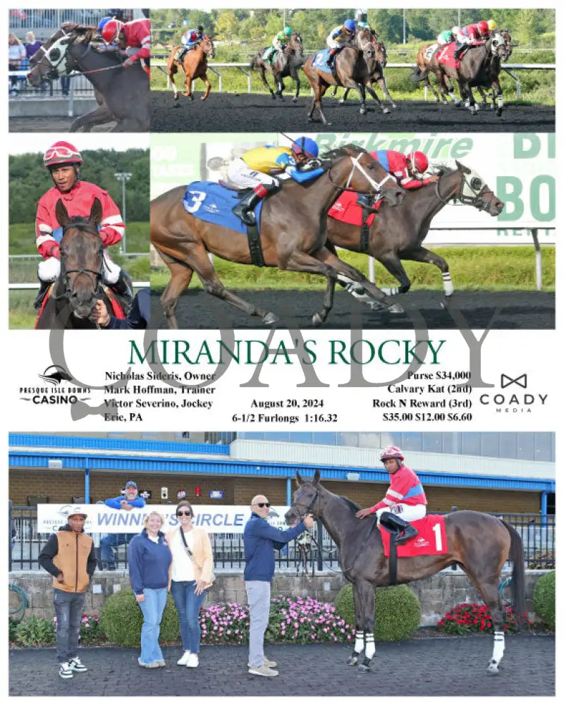 Miranda’s Rocky - 08-20-24 R07 Pid Presque Isle Downs