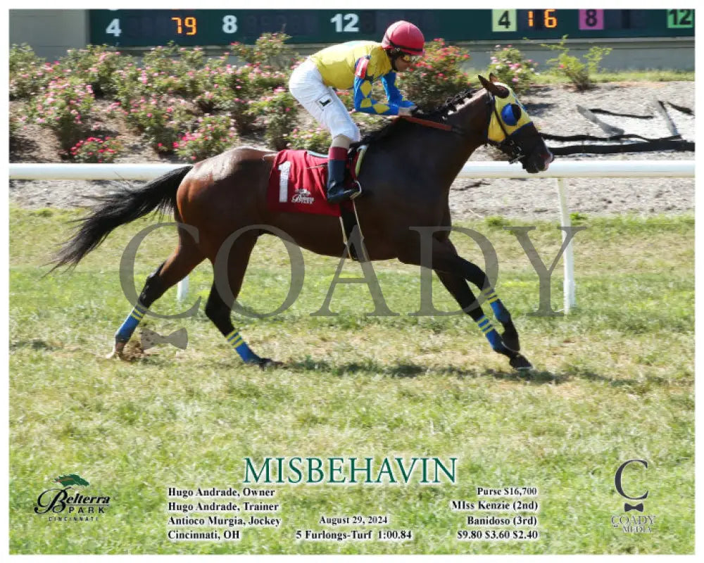 Misbehavin - 082924 Race 01 Btp Action Belterra Park