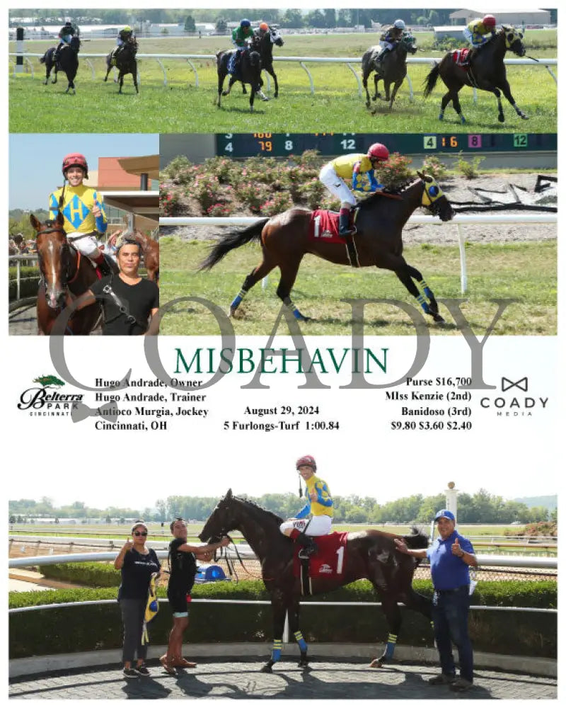 Misbehavin - 082924 Race 01 Btp Belterra Park