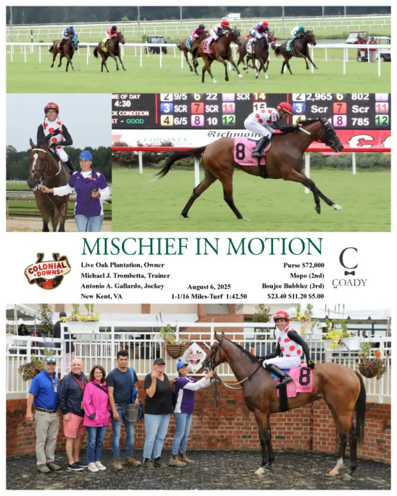 MISCHIEF IN MOTION - 08-06-25 - R09 - CNL Colonial Downs