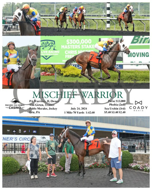 Mischief Warrior - 07-24-24 R04 Pid Presque Isle Downs