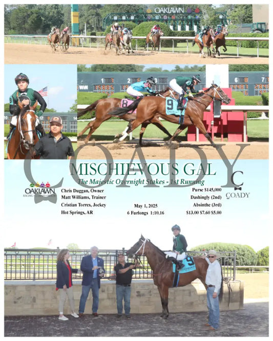 MISCHIEVOUS GAL - The Majestic Overnight Stakes - 1st Running - 05-01-25 - R08 - OP Oaklawn Park