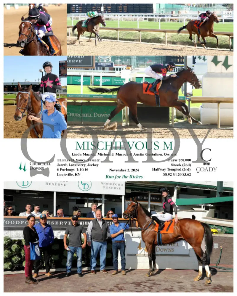 Mischievous M - 110224 Race 03 Cd Churchill Downs
