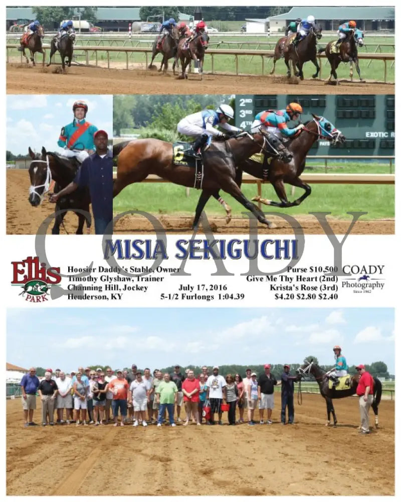 Misia Sekiguchi - 071716 Race 03 Elp Ellis Park