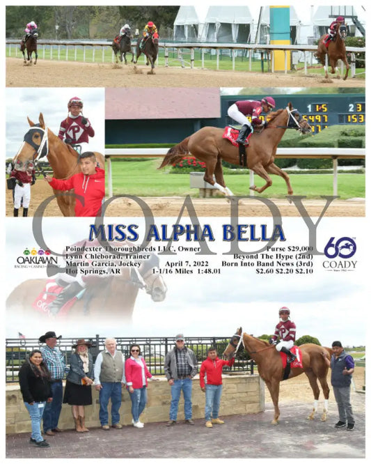 Miss Alpha Bella - 04-07-22 R01 Op Oaklawn Park