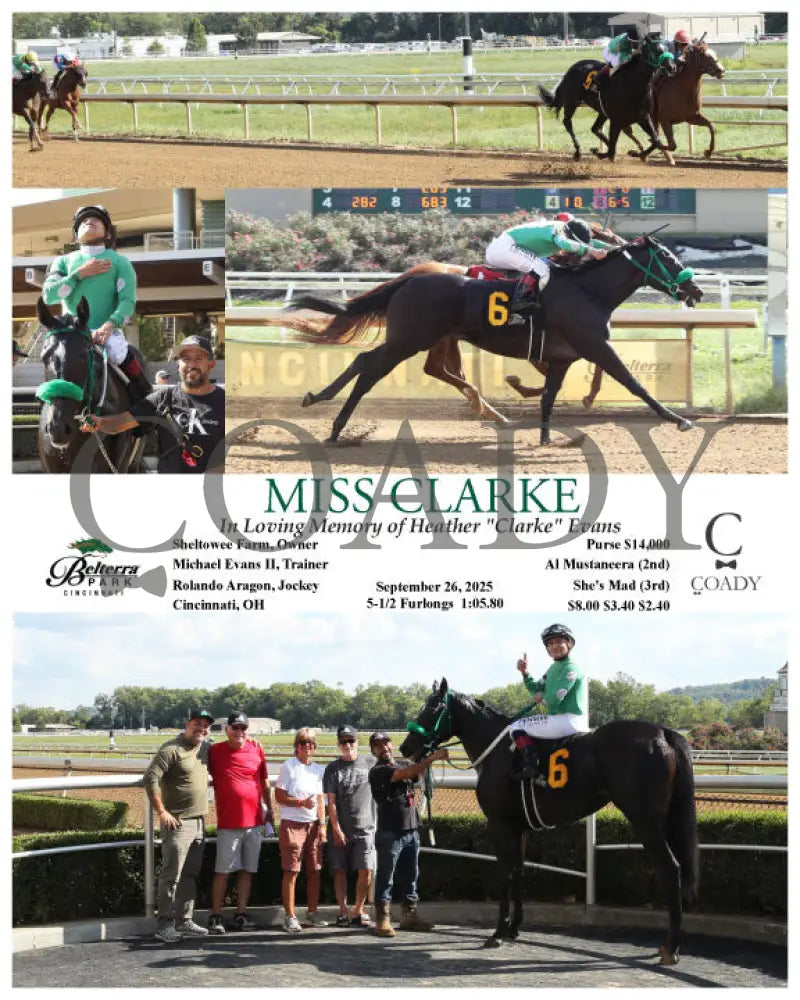 MISS CLARKE - 092625 - Race 07 - BTP Presque Isle Downs
