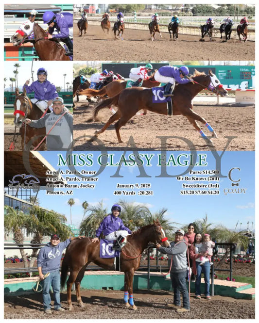 Miss Classy Eagle - 01-09-25 R01 Tup Turf Paradise