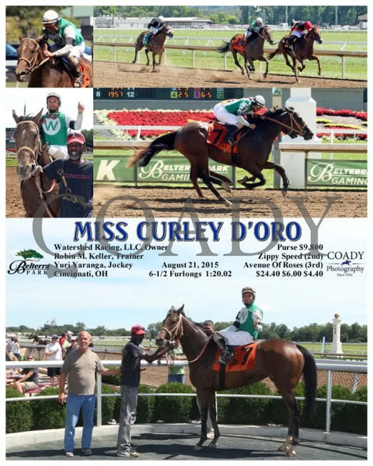 Miss Curley D’oro - 082115 Race 01 Btp Belterra Park