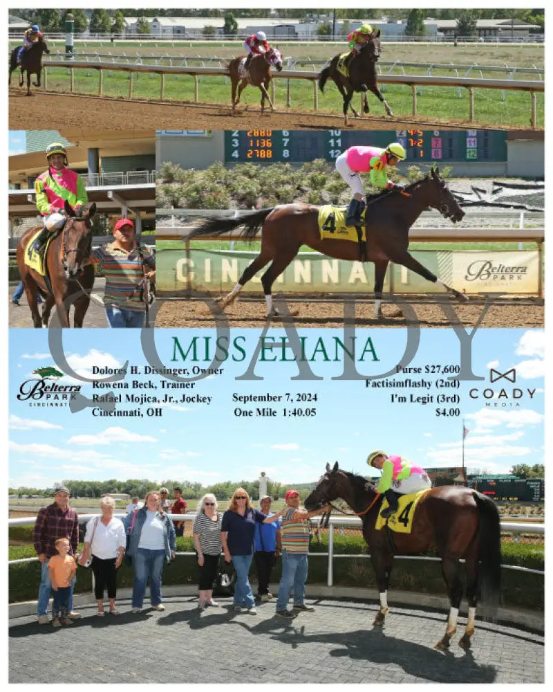 Miss Eliana - 090724 Race 03 Btp Belterra Park
