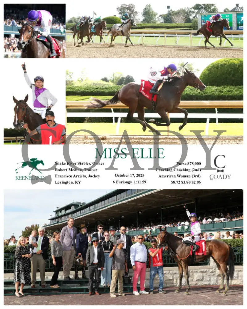 MISS ELLE - 101725 - Race 06 - KEE Keeneland