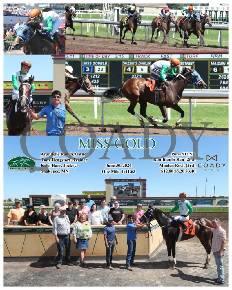 Miss Gold - 06-30-24 R05 Cby Canterbury Park