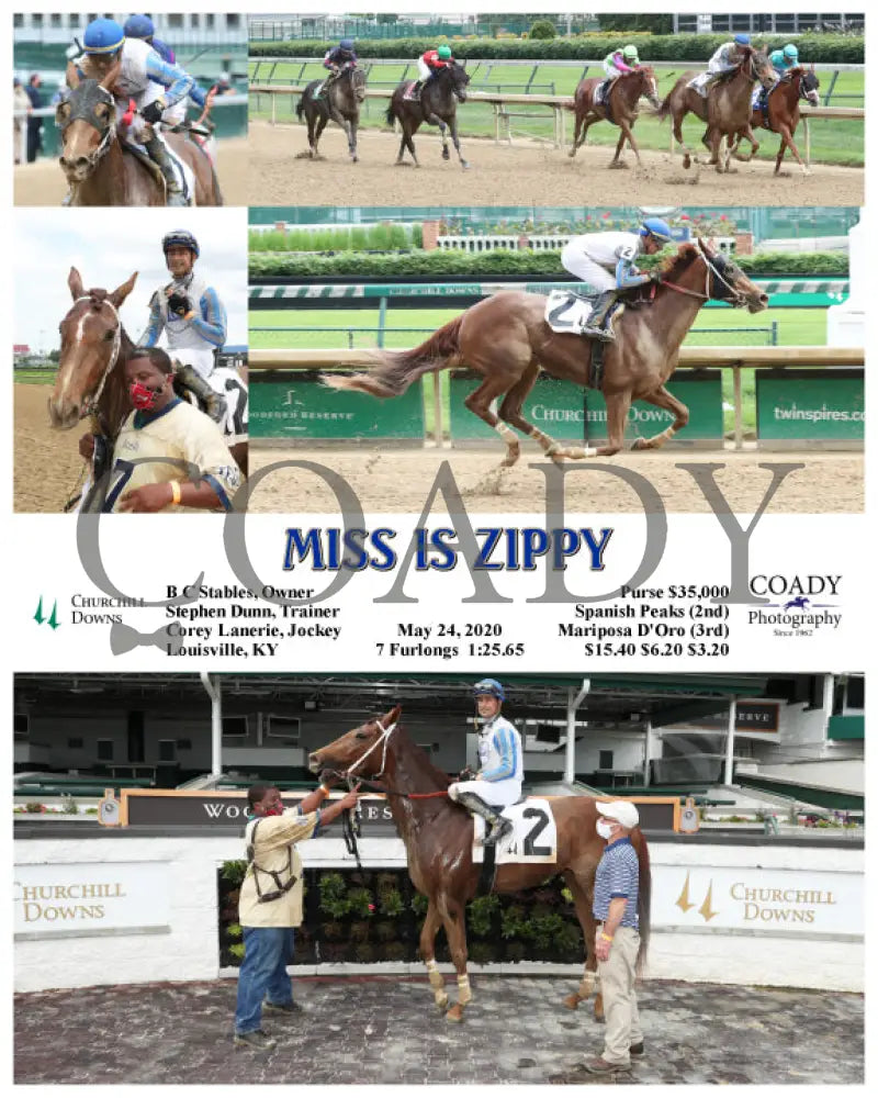 Miss Is Zippy - 05-24-20 R04 Cd Churchill Downs