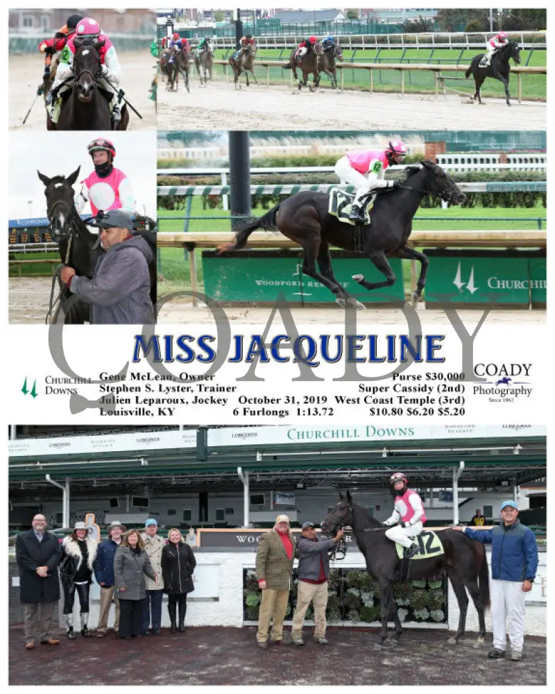 Miss Jacqueline - 10-31-19 R05 Cd Churchill Downs